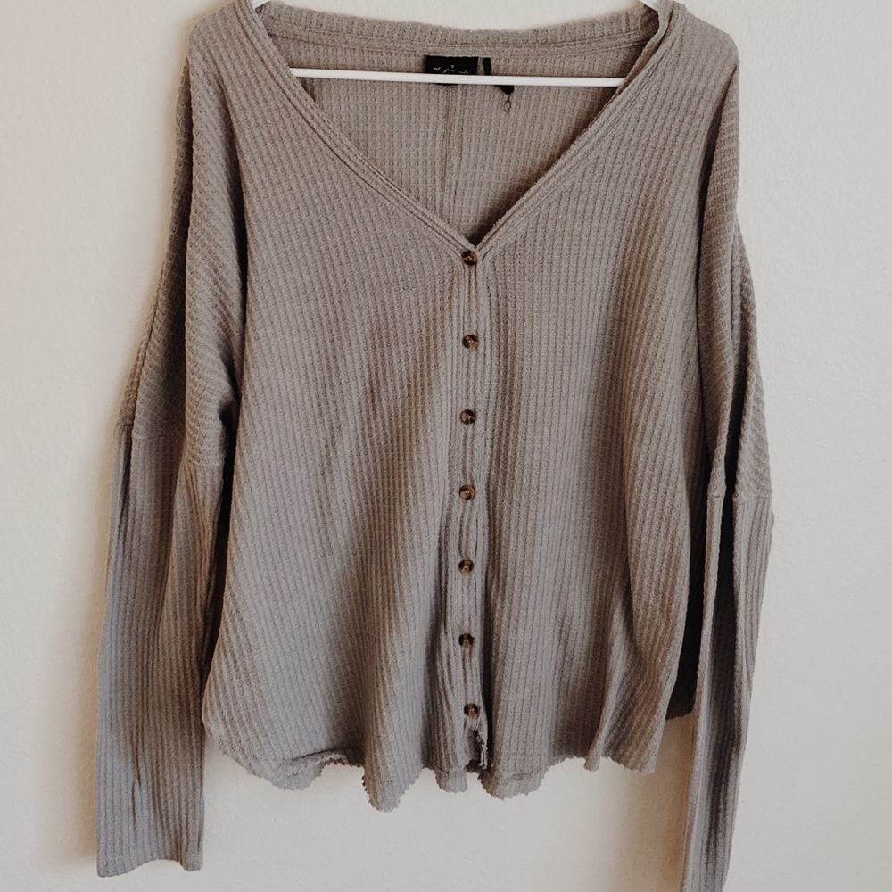 out from under jojo oversized thermal gray